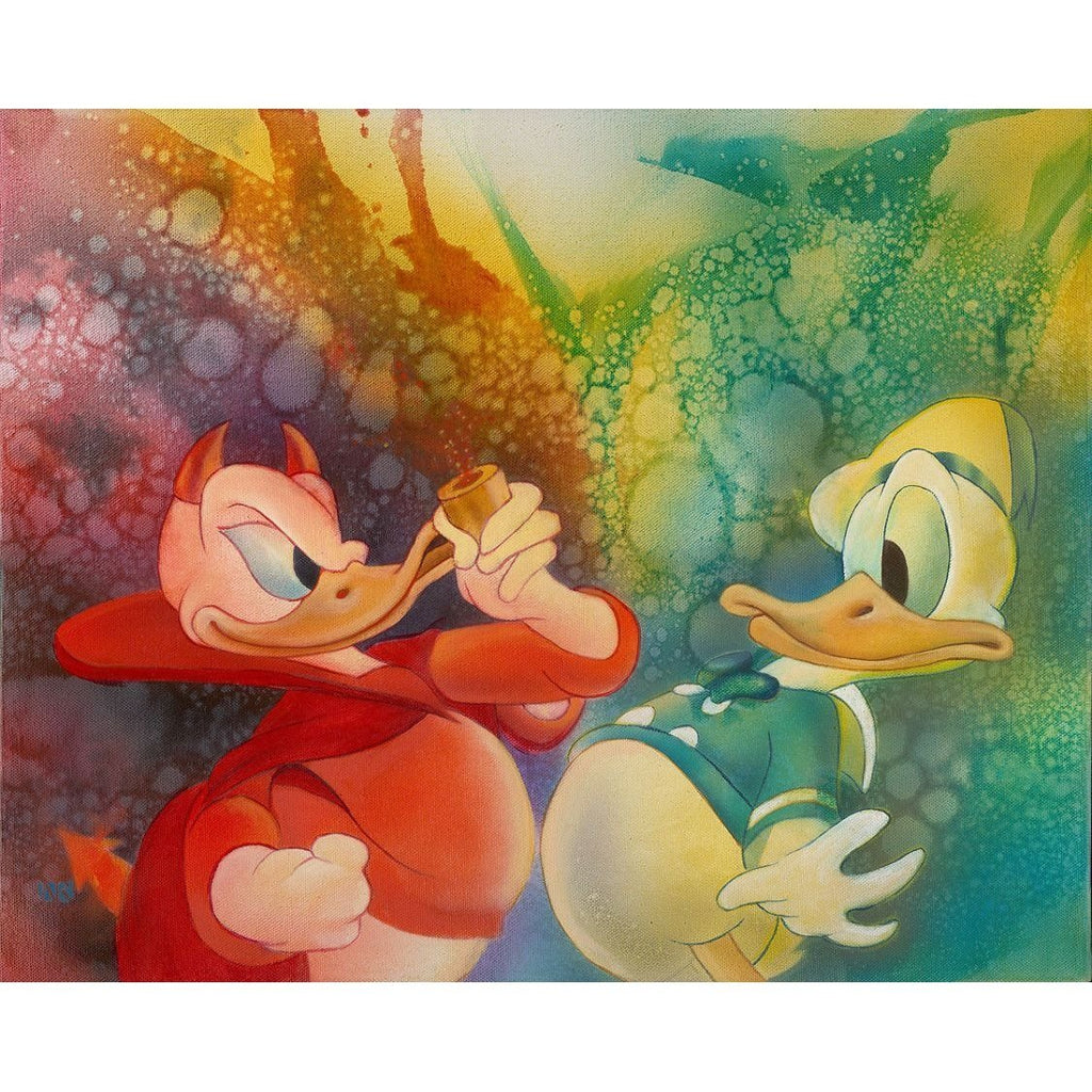 Disney Fine Art The Duality of Donald