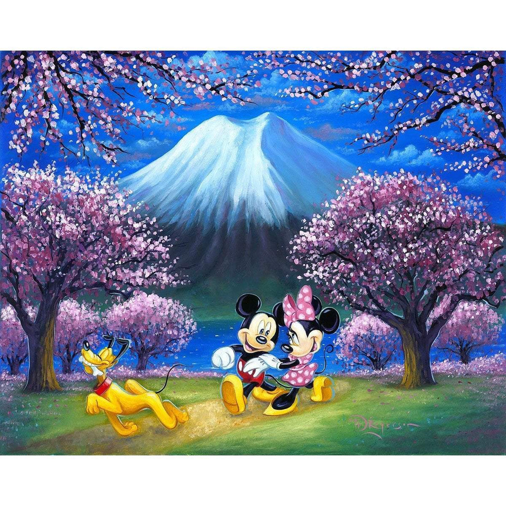 Disney Fine Art Under The Cherry Blossoms