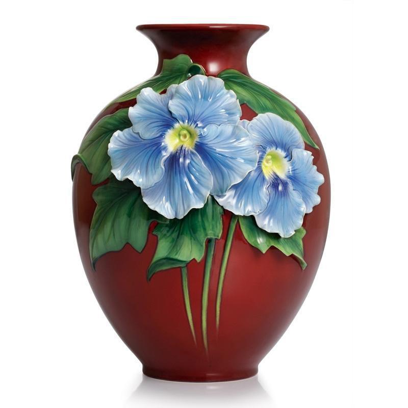 Franz Collection Artist's Palette Sky Flower Mid Size Vase FZ02330