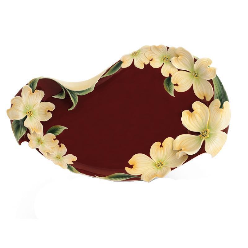 Franz Collection Autumn Memories Dogwood Platter FZ01663