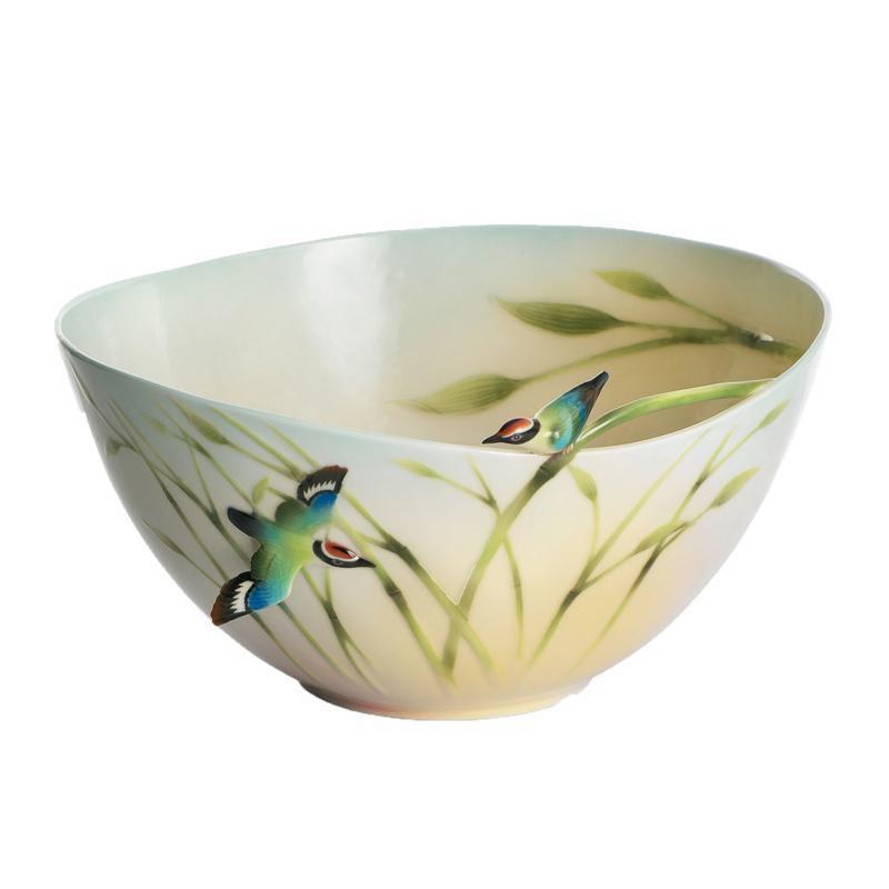 Franz Collection Bamboo Song Bird Large Bowl FZ01305