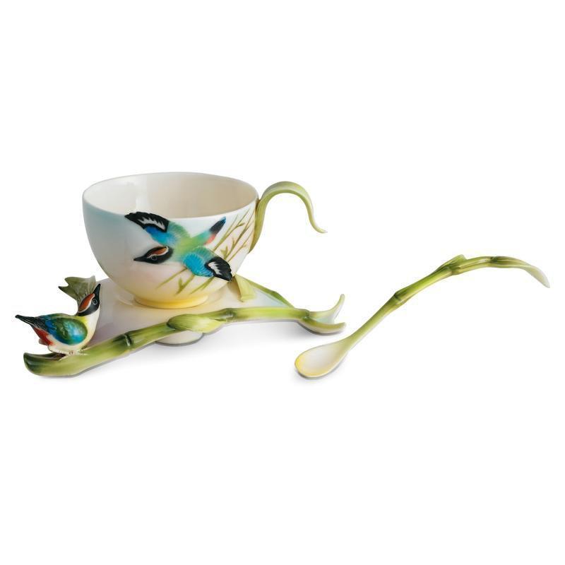 Franz Collection Bamboo Song Bird Teacup & Saucer FZ00570