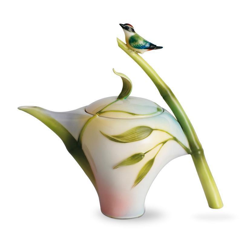 Franz Collection Bamboo Song Bird Teapot FZ00573