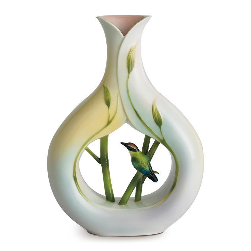 Franz Collection Bamboo Song Bird Vase FZ00572