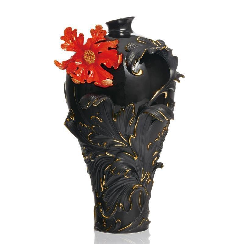 Franz Collection Baroque Red Lily Flower Vase Large FZ02148