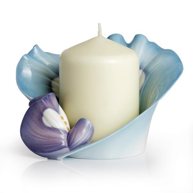 Franz Collection Blooming Bluebonnet Candleholder FZ02251