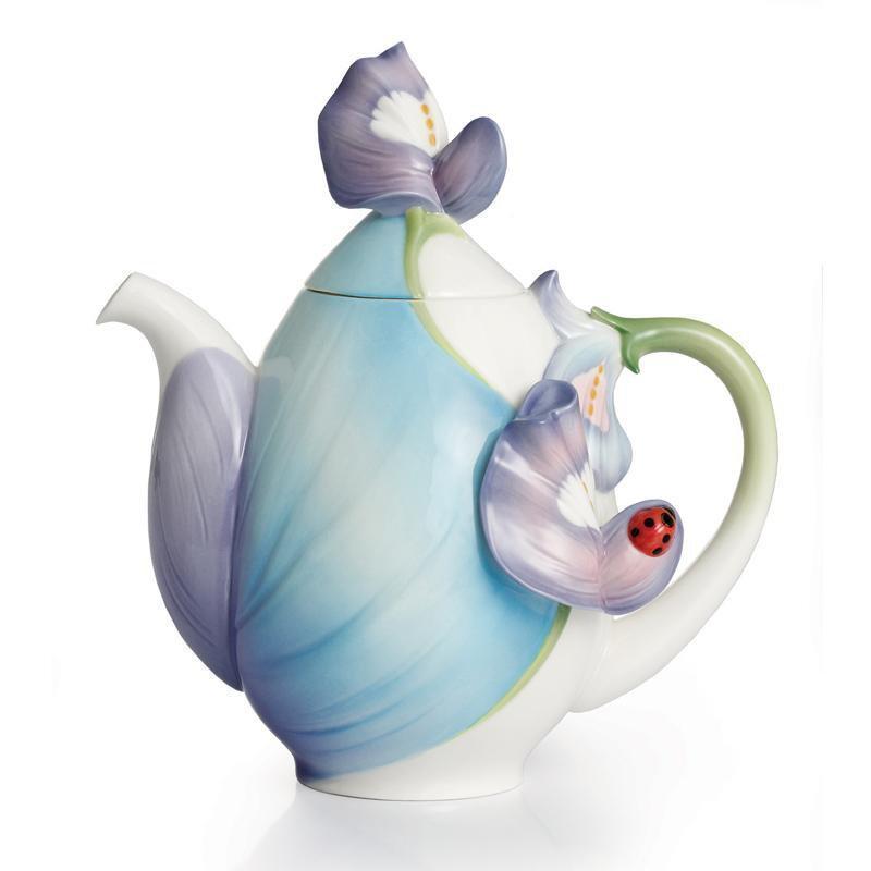 Franz Collection Blooming Bluebonnet Teapot FZ02290