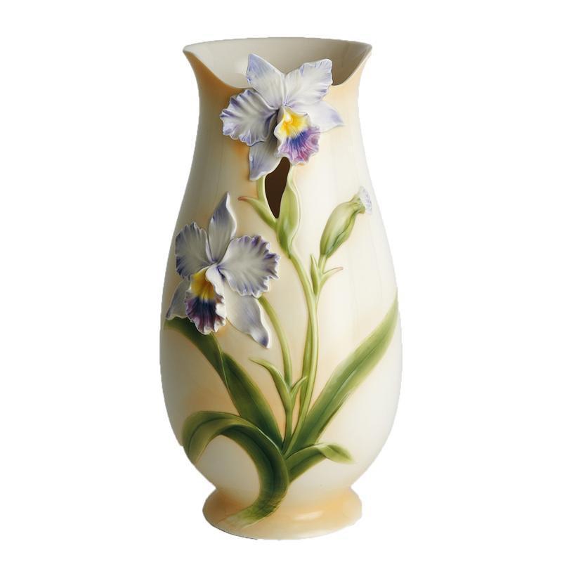 Franz Collection Blue Orchid Vase FZ00284