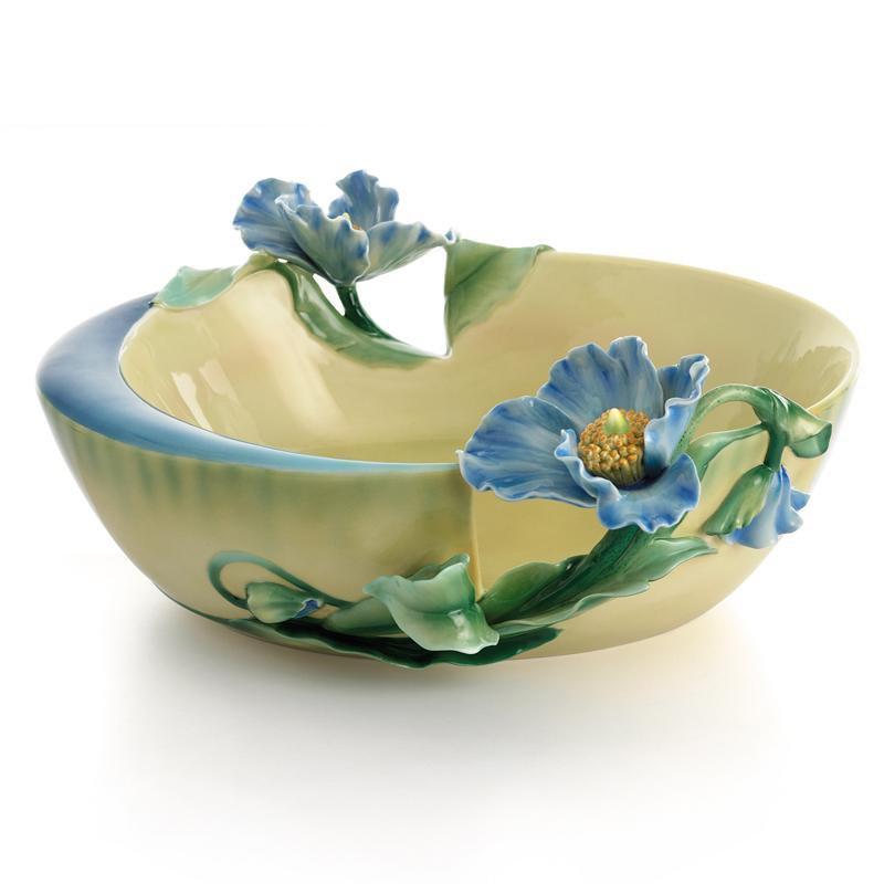 Franz Collection Blue Poppy Bowl FZ01435