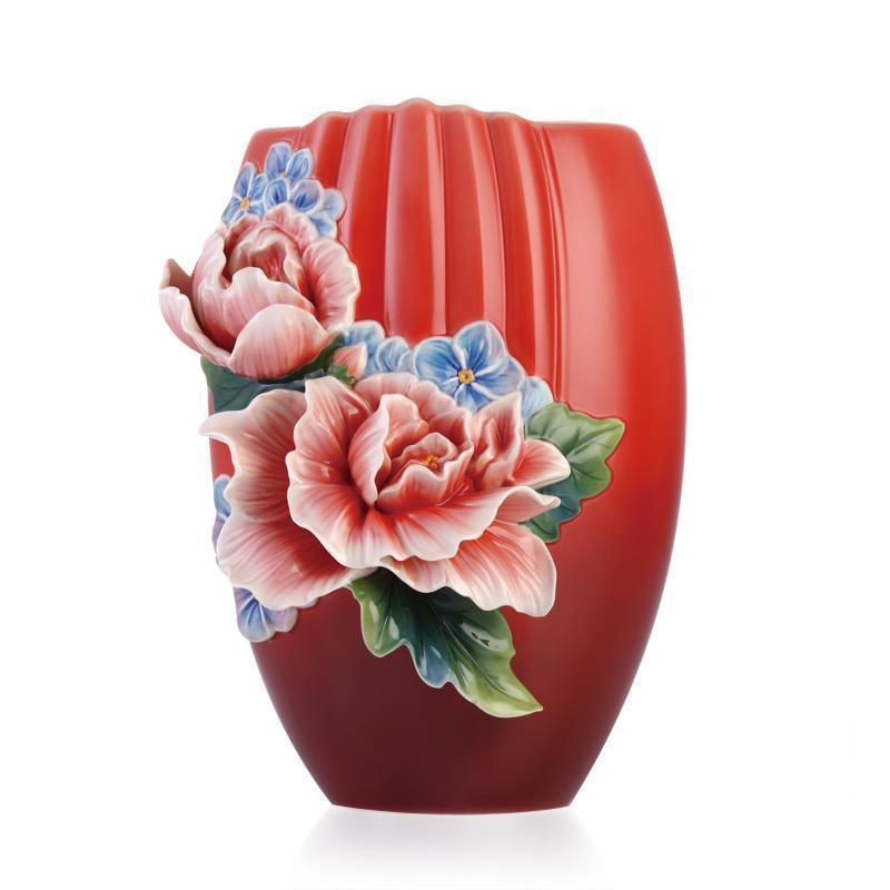 Franz Collection Brilliant Treasure Hibiscus Vase FZ03355