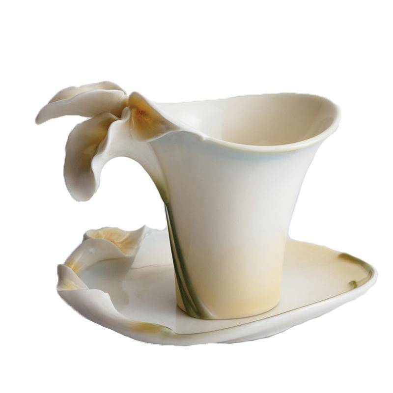 Franz Collection Calla Lily Cup & Saucer FZ00736