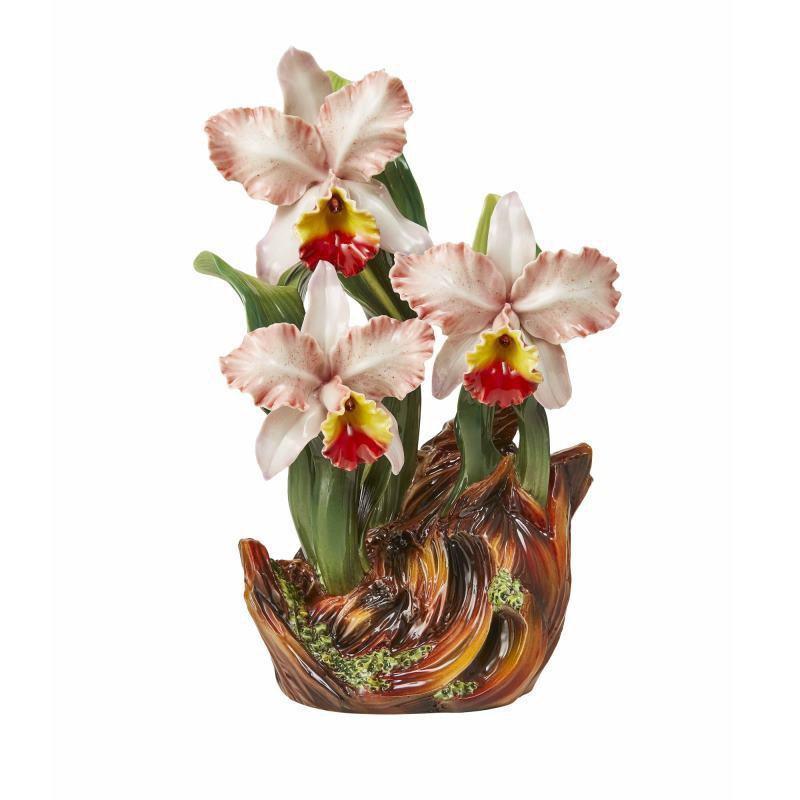 Franz Collection Cattleya Orchid Figurine FZ03694