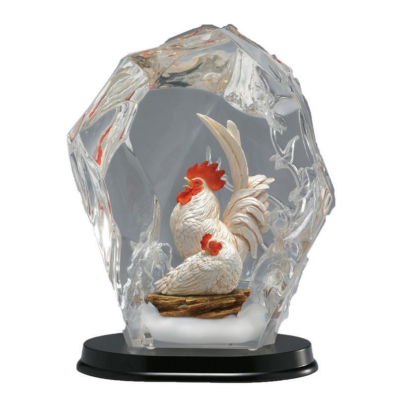 Franz Collection Chicken Lucite Figurine FL00064