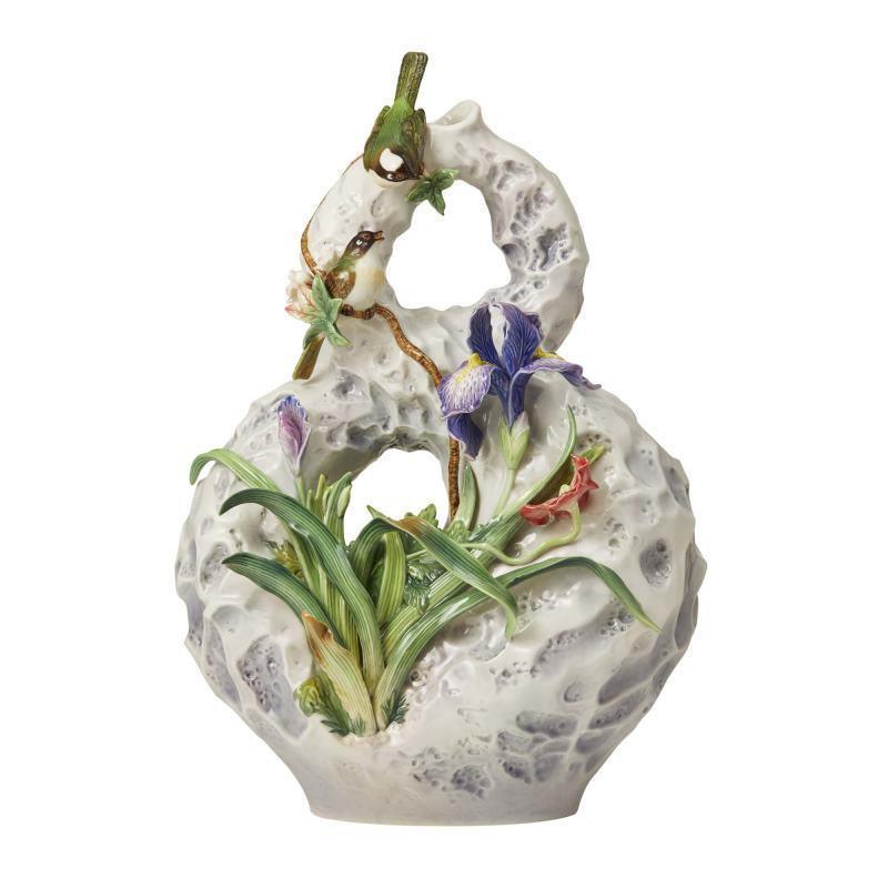 Franz Collection Chinese Bulbul Iris Vase FZ03681