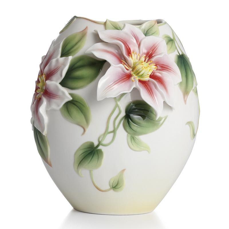 Franz Collection Clematis Flower Small Vase FZ02295
