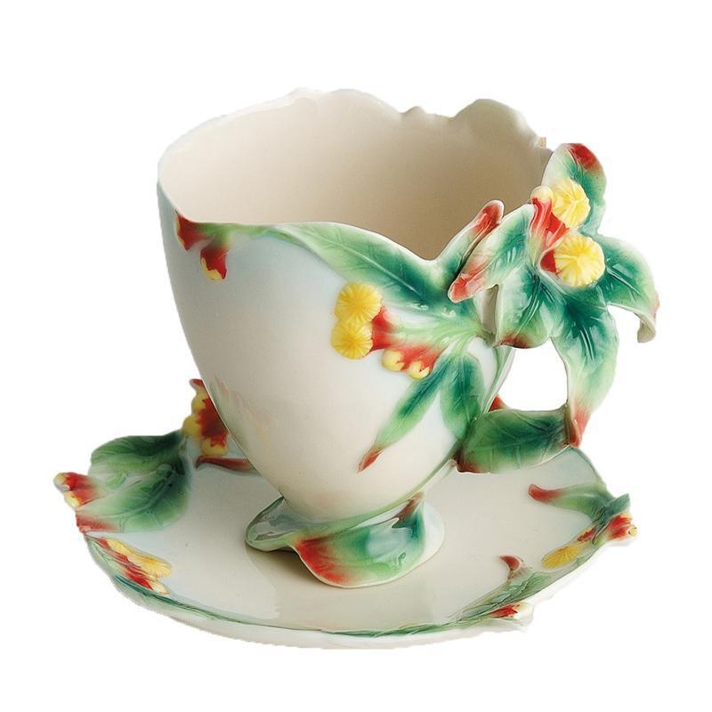 Franz Collection Clove Herb Teacup & Saucer FZ00462