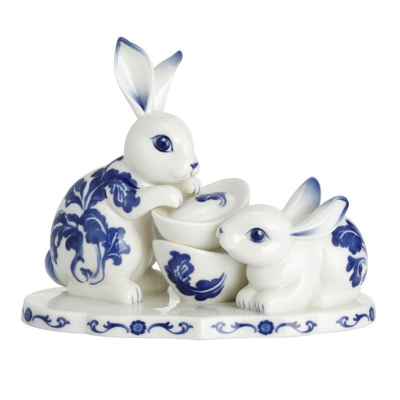 Franz Collection Collection Rabbit's Spring Welcome Rabbit Figurine FZ02469