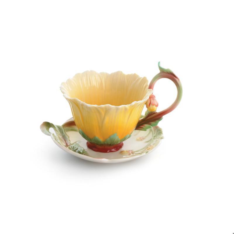 Franz Collection Cozies Dahlia Cup & Saucer FZ01505