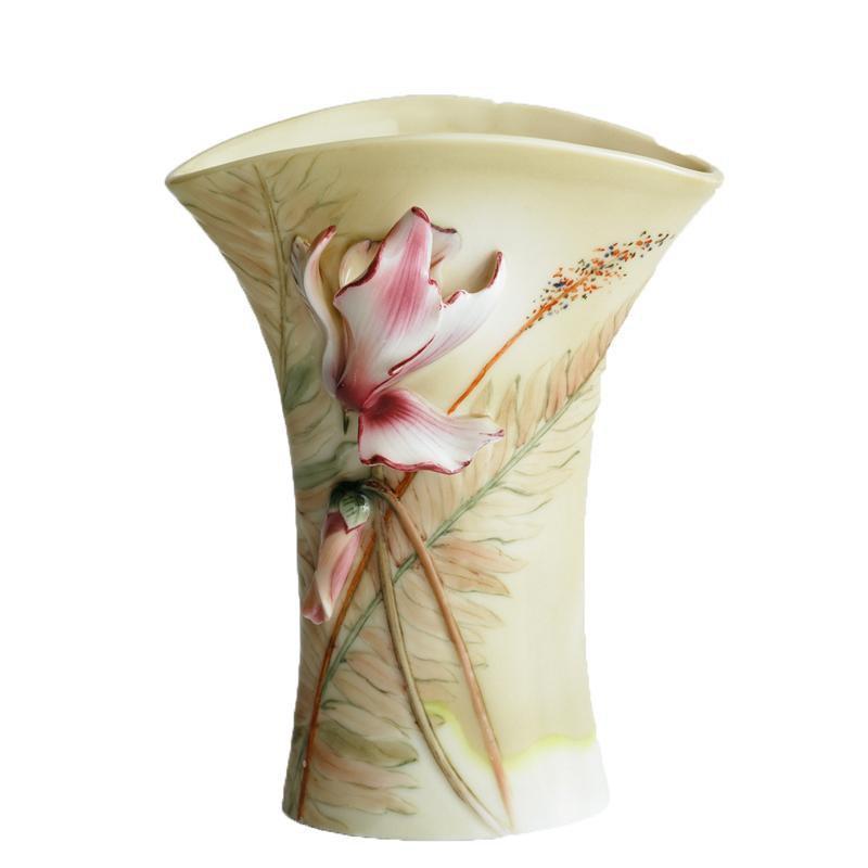 Franz Collection Cyclamen Flower Vase FZ00968