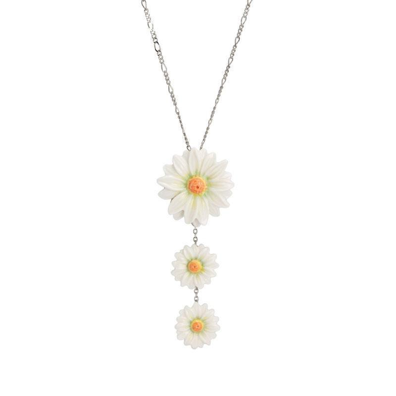 Franz Collection Daisy Flower Necklace FJ00260