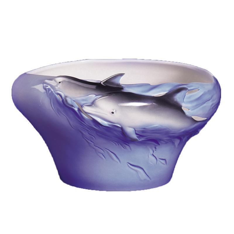 Franz Collection Dolphin Splash Bowl Vase XP1834