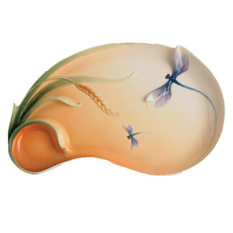 Franz Collection Dragonfly Chip & Dip Tray FZ01301
