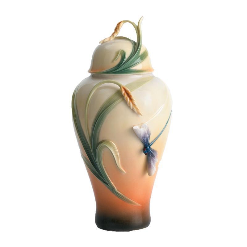 Franz Collection Dragonfly Ginger Jar FZ01268