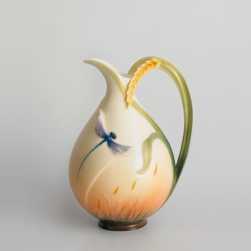 Franz Collection Dragonfly Pitcher Vase FZ00766