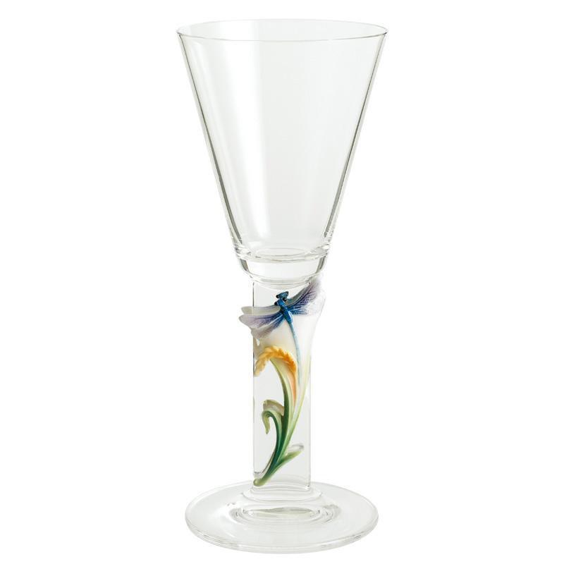 Franz Collection Dragonfly White Glass FZ00952