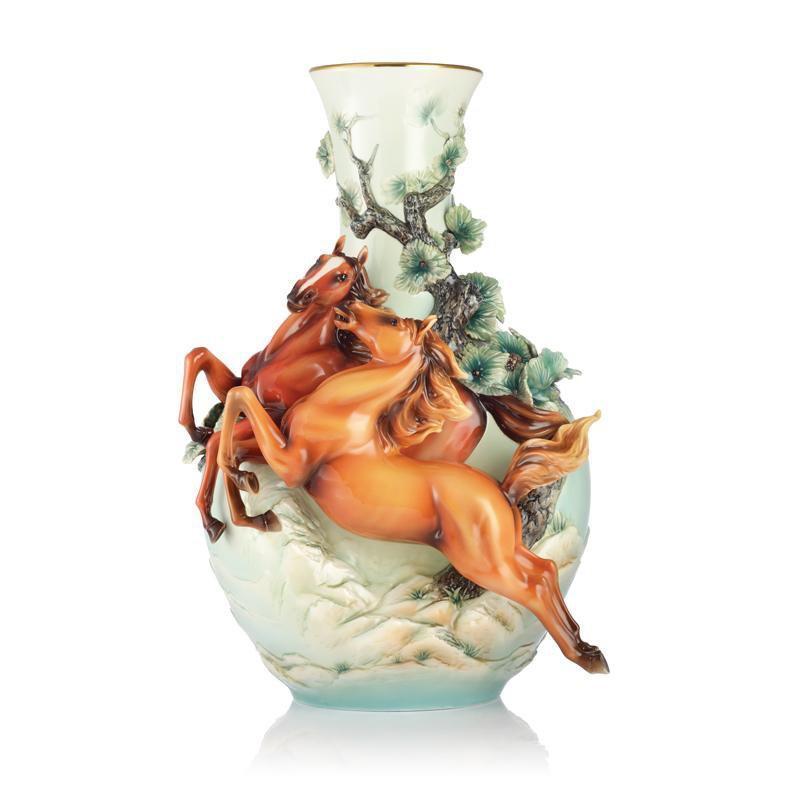 Franz Collection Duo Steeds Vase FZ03164