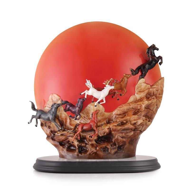 Franz Collection Eight Steeds Vase FZ03504