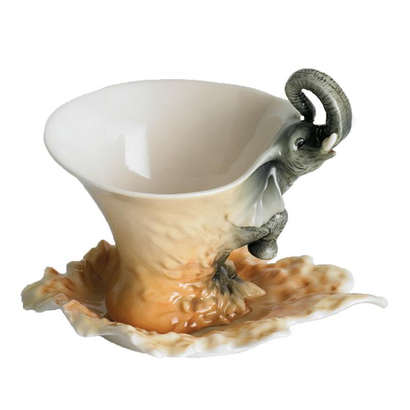 Franz Collection Elephant Cup & Saucer FZ00448