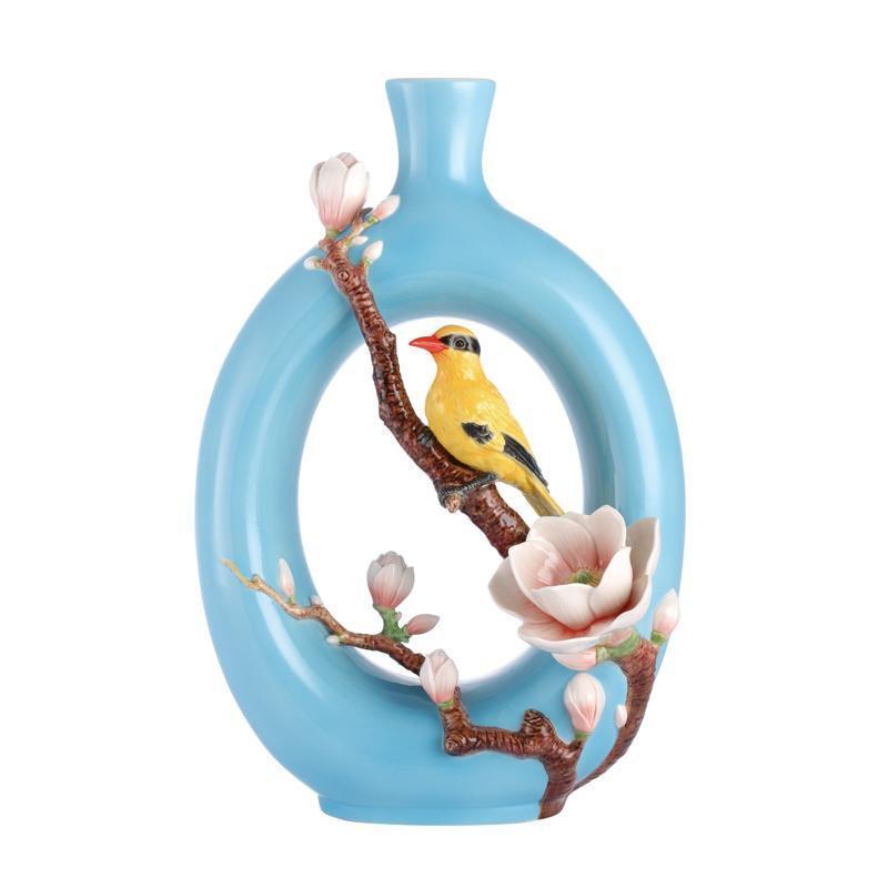 Franz Collection Eminent Elegance Oriole Bird Vase FZ02722