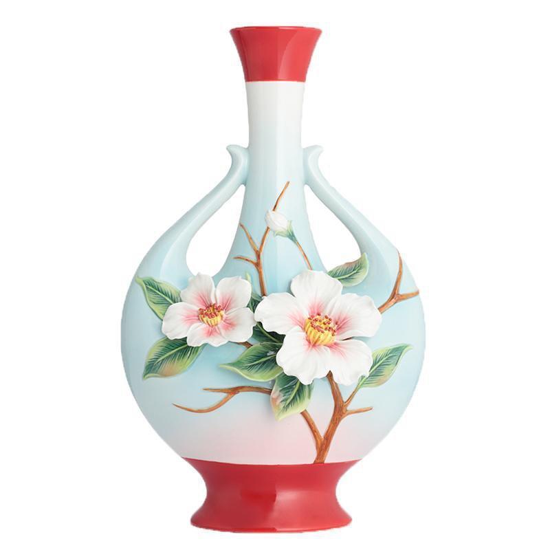 Franz Collection Everlasting Love Camellia Vase FZ02884