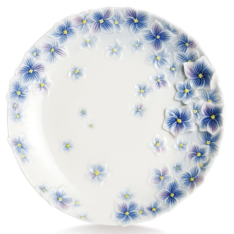 Franz Collection Floral Bouquet Hydrangea Dessert Plate FZ02275