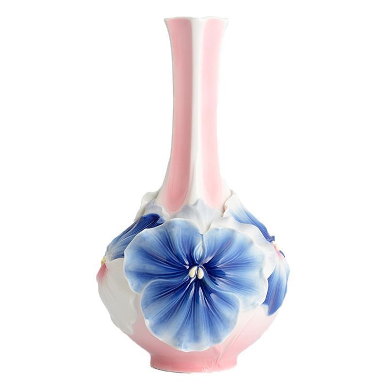 Franz Collection Florissima Pansy Mid Vase FZ02838