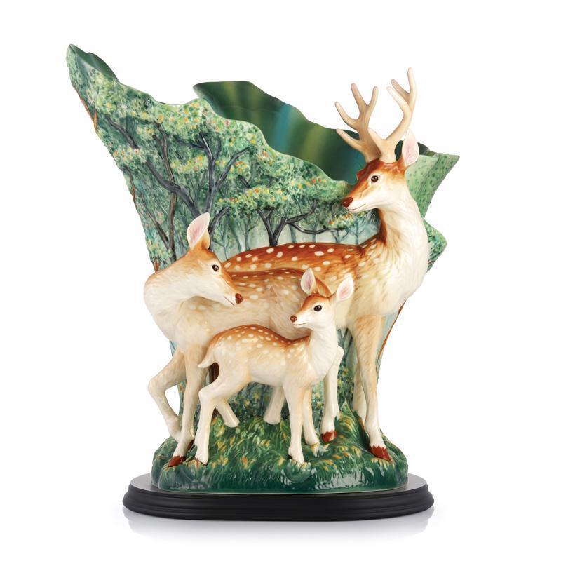 Franz Collection Formosan Sika Deer Vase FZ03056