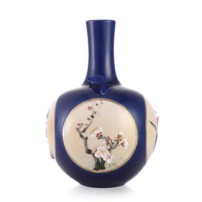 Franz Collection Four Gentlemen Vase CP00187
