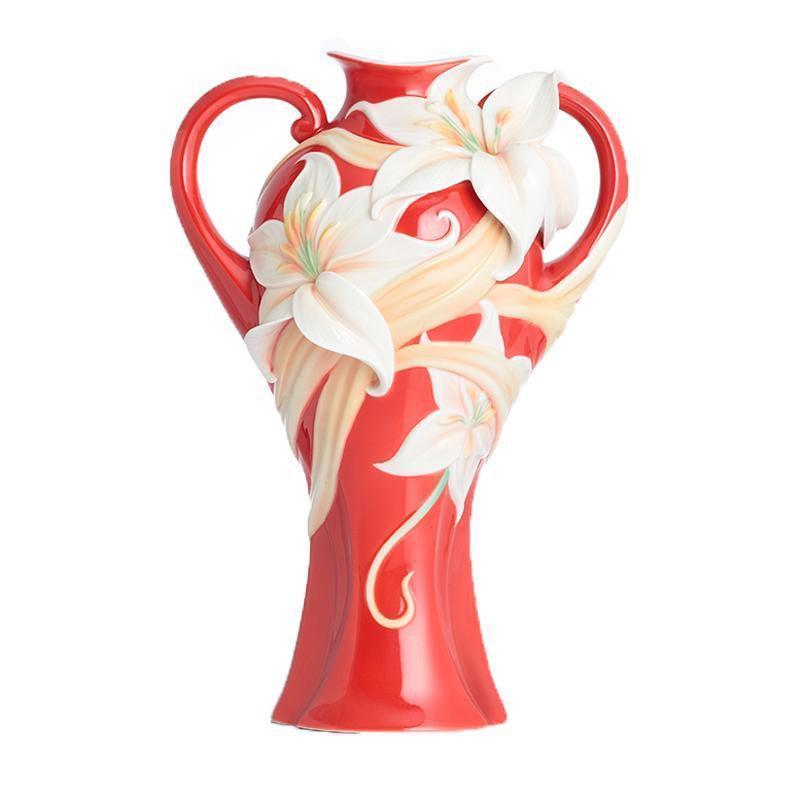 Franz Collection Fragrant Lily Large Vase FZ02761