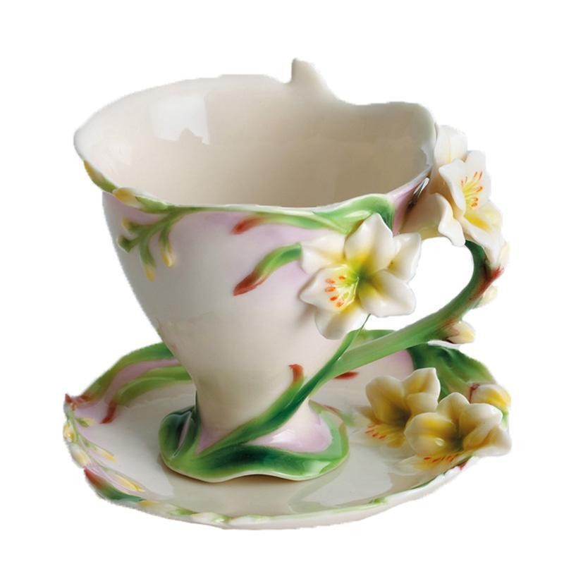 Franz Collection Freesia Cup & Saucer FZ00460