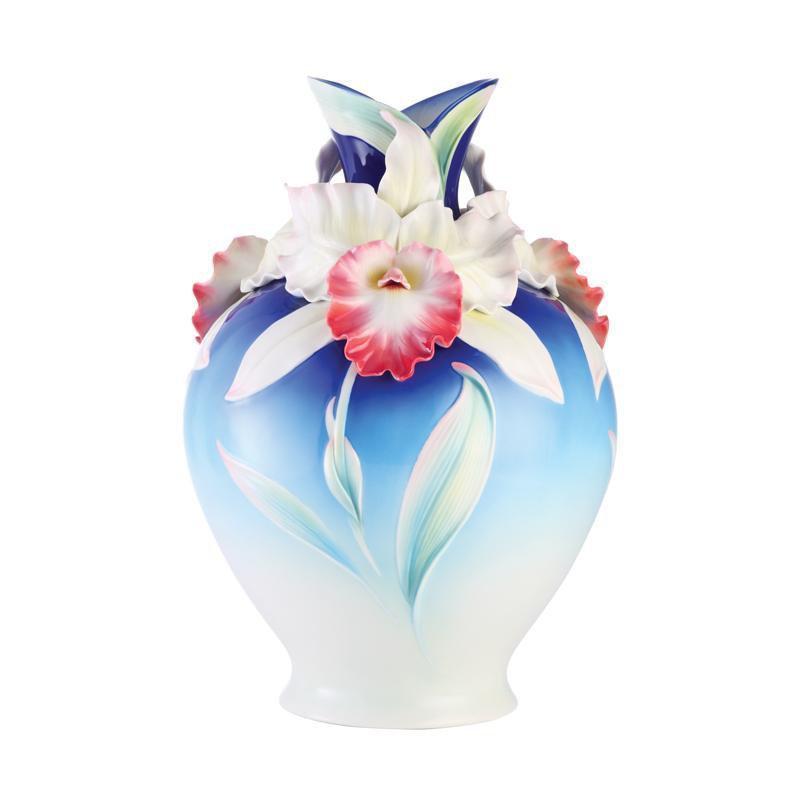 Franz Collection Global Fame Cattleya Orchid Vase FZ03117