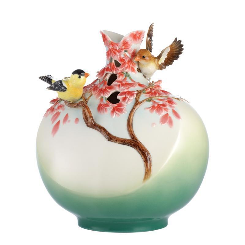 Franz Collection Good Tidings From Canary Vase FZ03063