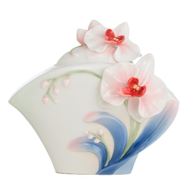 Franz Collection Graceful Orchid Sugar Jar FZ02691