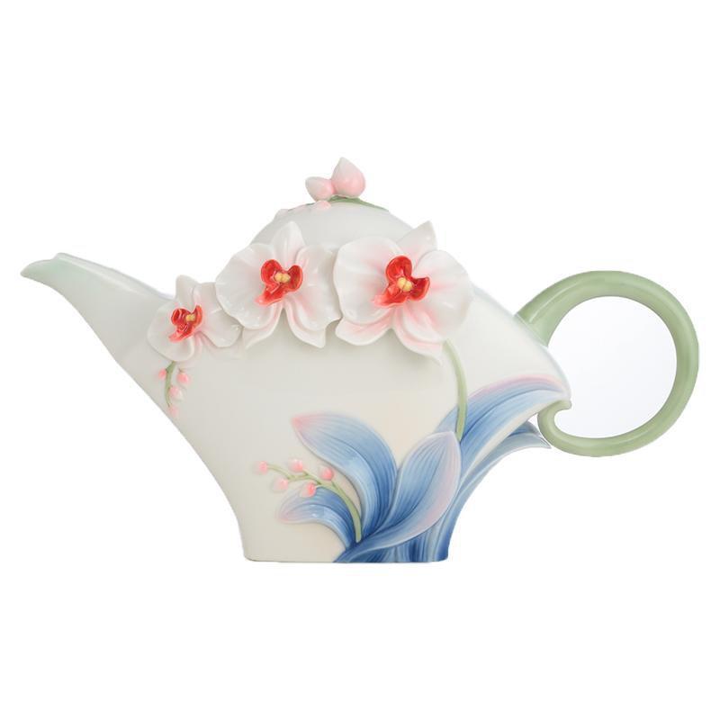 Franz Collection Graceful Orchid Teapot FZ02690