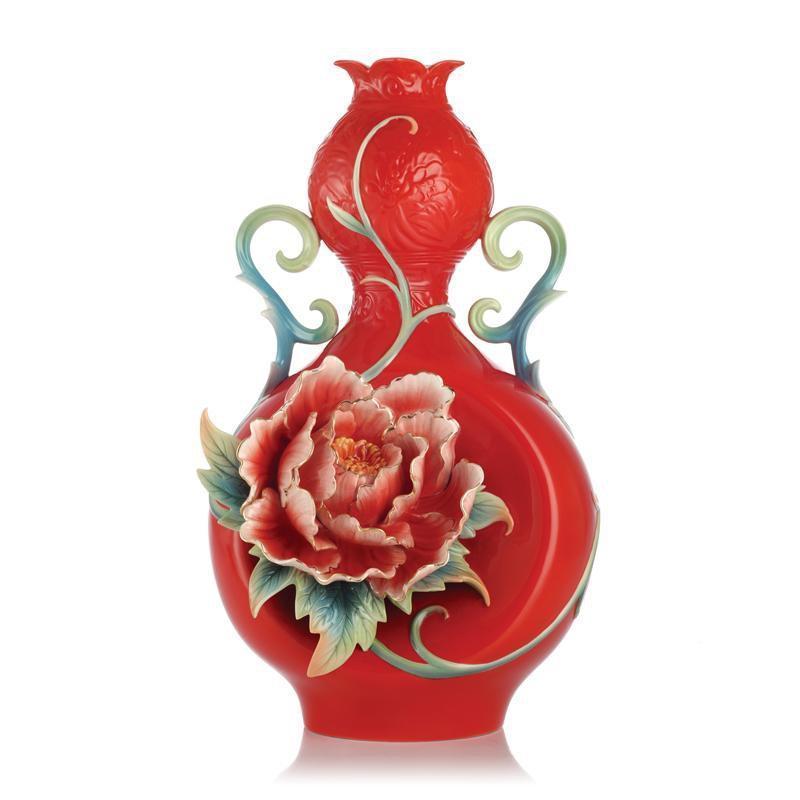 Franz Collection Great Wealth & Divine Fragrance Peony Vase FZ03173