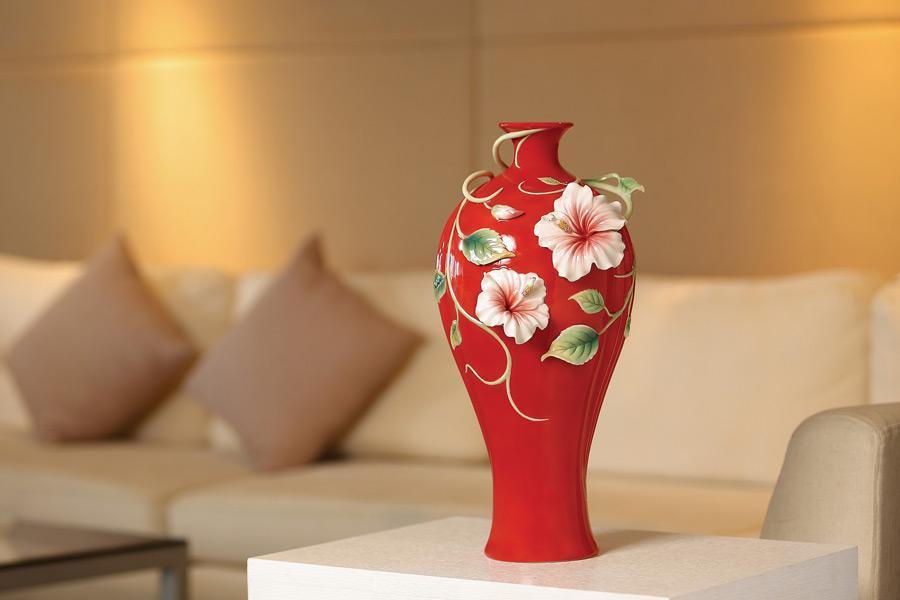 Franz Collection Hibiscus Vase FZ03594