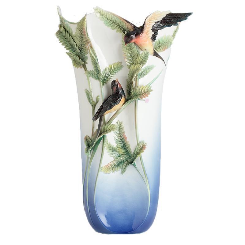 Franz Collection House Martin Bird Large Vase FZ01489