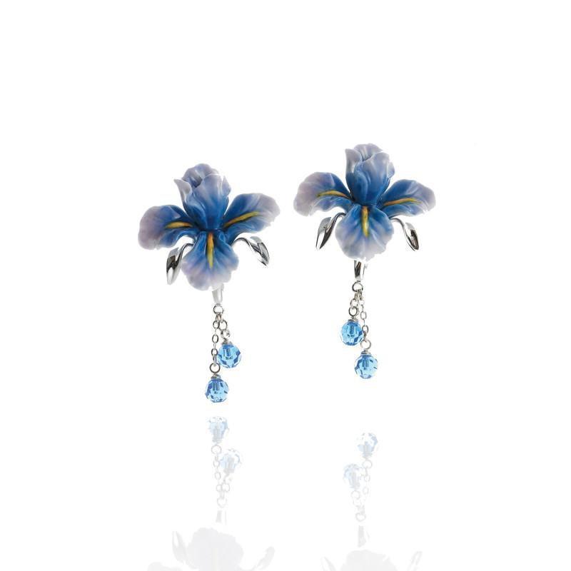 Franz Collection Hummingbird Flower Earrings FJ00103
