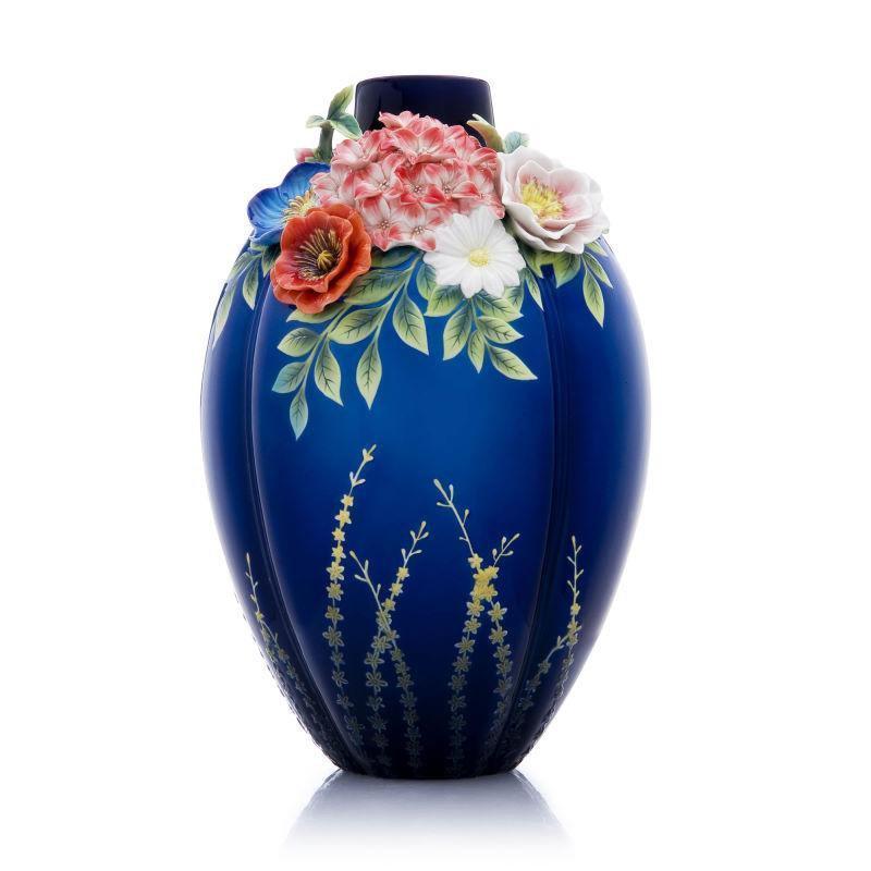 Franz Collection Hydrangea Rose Daisy Poppy Vase FZ03607