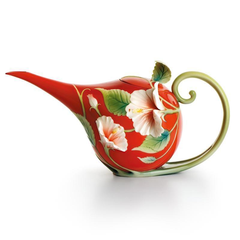 Franz Collection Island Beauty Hibiscus Teapot FZ00983